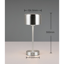 JEFF LED SREBRNA LAMPA PRZENOŚNA  RL R59151107